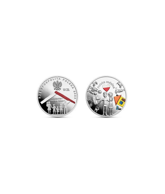 10 zł W Polskę wierzę – Polska rodzina - srebrna moneta