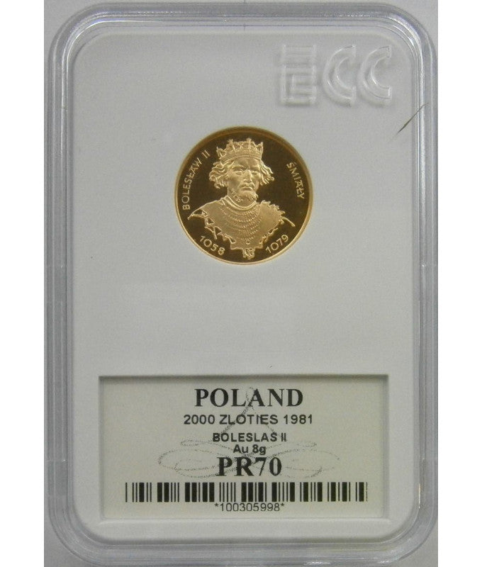 2000 zł Bolesław II Śmiały 1981 GCN PR70