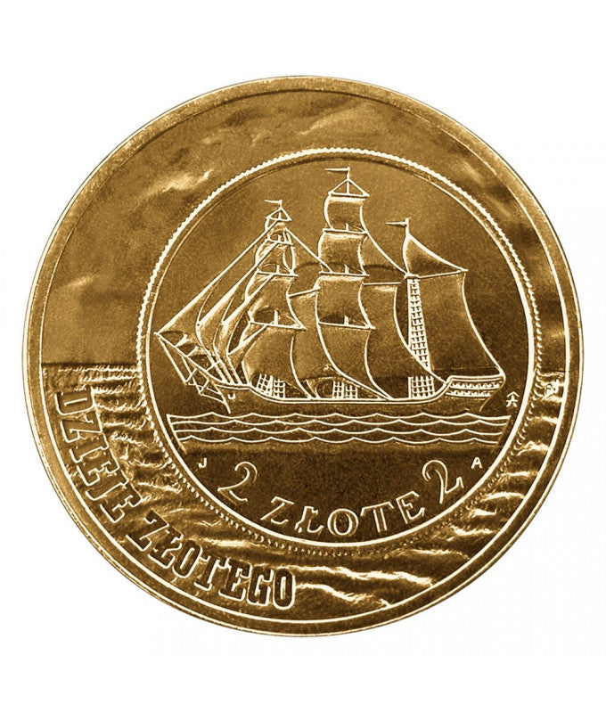 2 zł Dzieje złotego Żaglowiec 2005