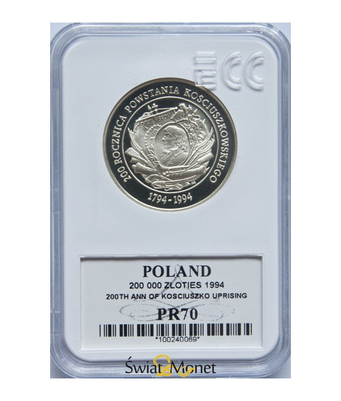 200 000 zł Powstanie Kościuszkowskie 1994 GCN PR70