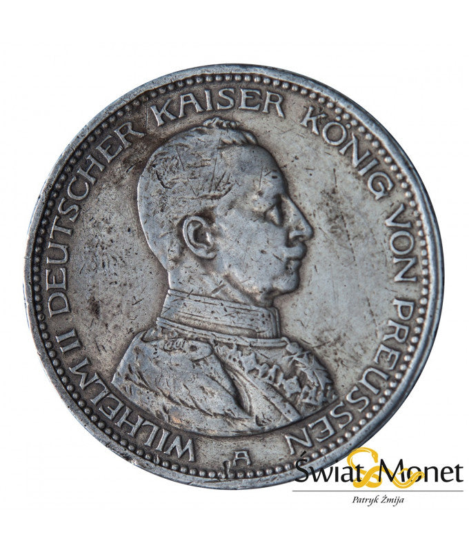 5 marek 1913 A Wilhelm II mundur Prusy
