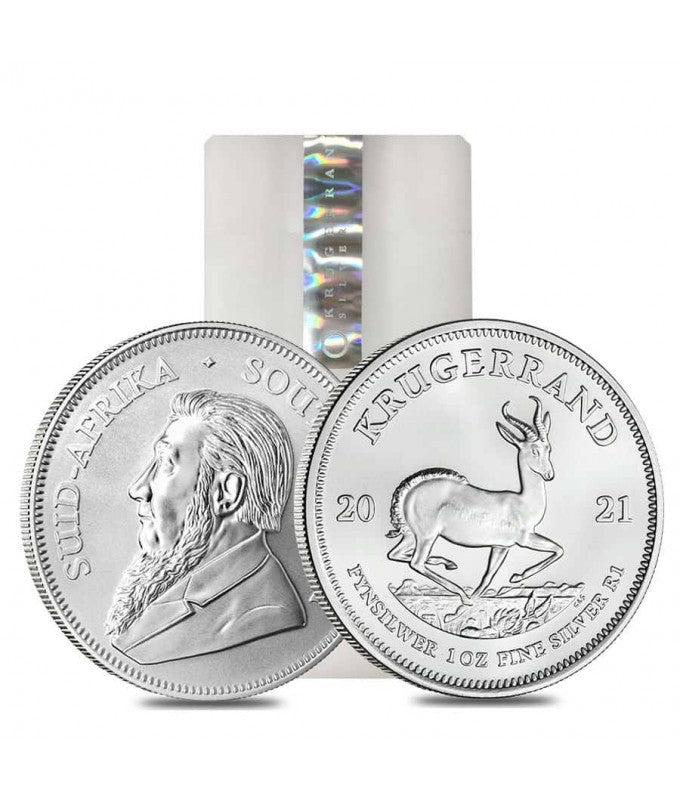 Krugerrand 2021 - 1 uncja srebra - tuba 25 sztuk