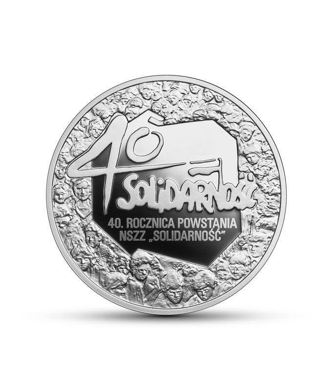 10 zł 40. rocznica powstania NSZZ Solidarność - moneta kolekcjonerska