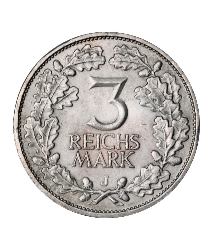 Niemcy - Republika Weimarska - 3 marki 1925 J - 1000-lecie Nadrenii