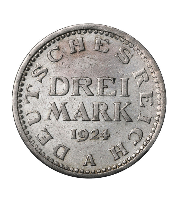 Niemcy - Weimar - 3 marki 1924 A - Berlin - (N51)