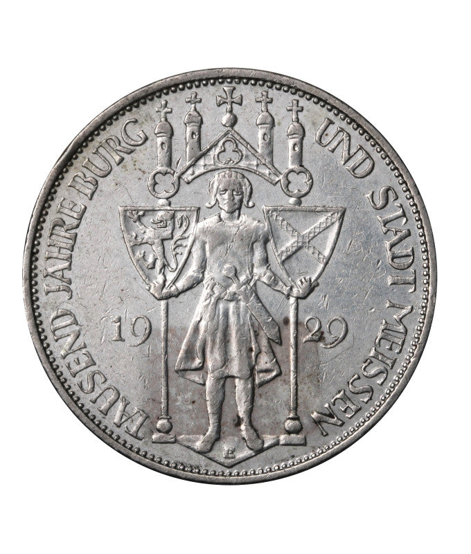 Niemcy - Weimar - 3 marki 1929 E - 1000-lecie Miśni - (N48)