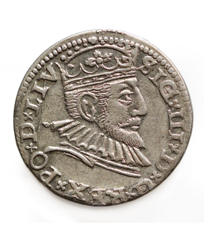 POLSKA , TROJAK 1593 Ryga I-