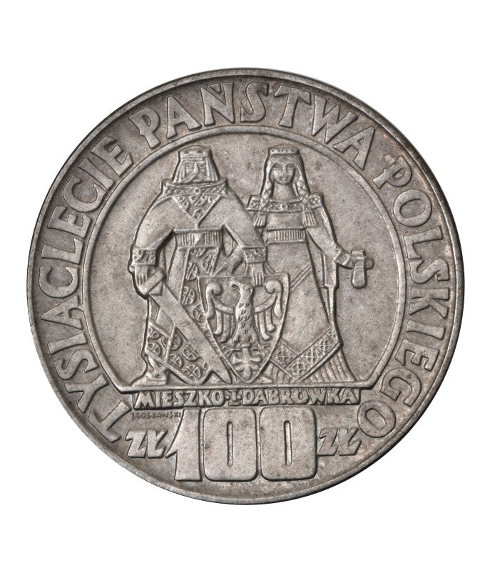 PRL - 100 złotych 1966 - Mieszko i Dąbrówka - (O6)