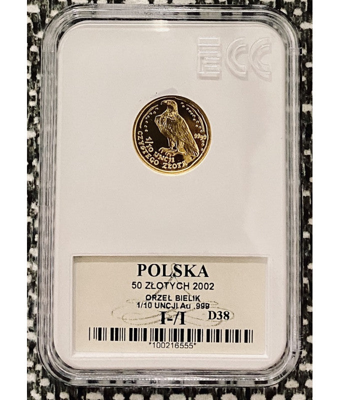 Złota moneta Orzeł Bielik 50 zł 2002