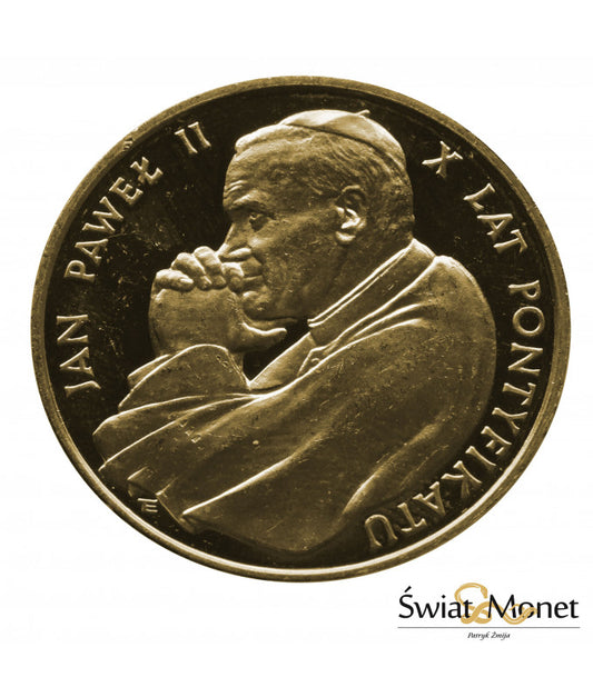 10 000 zł Jan Paweł II X lat pontyfikatu 1988 st. zwykły