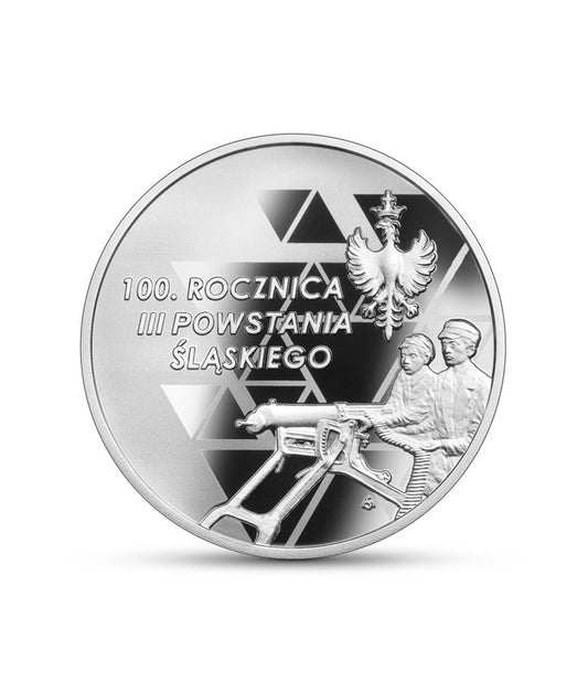10 zł 100. rocznica III Powstania Śląskiego - srebrna moneta kolekcjonerska NBP