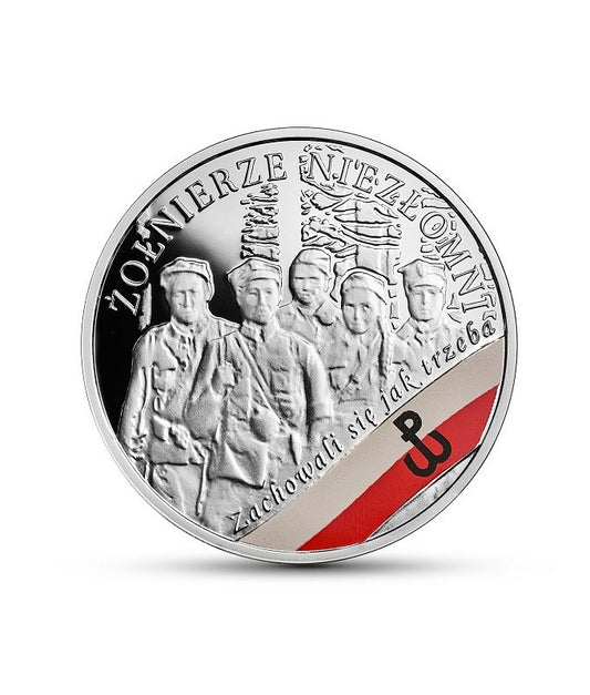 Moneta kolekcjonerska 10 zł Żołnierze Niezłomni