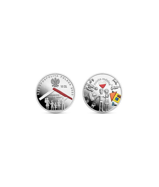 10 zł W Polskę wierzę – Polska rodzina - srebrna moneta