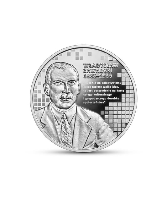 10 zł Władysław Zawadzki - "Wielcy Polscy Ekonomiści" - Srebrna moneta kolekcjonerska