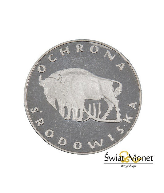 100 zł Żubr - ochrona środowiska 1977