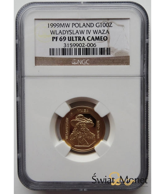 100 zł Zygmunt IV Waza 1999 NGC PF69
