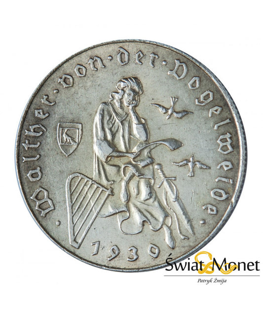 2 schilling 1930 Walther Von Der Vogelweide Austria