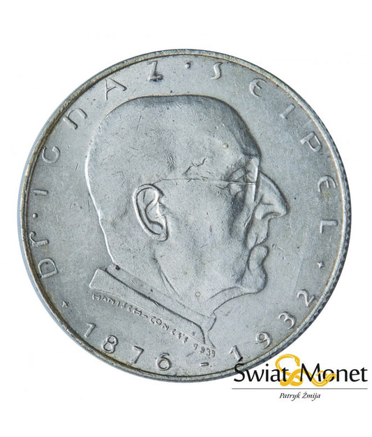 2 schilling 1933 Ignaz Seipel Austria