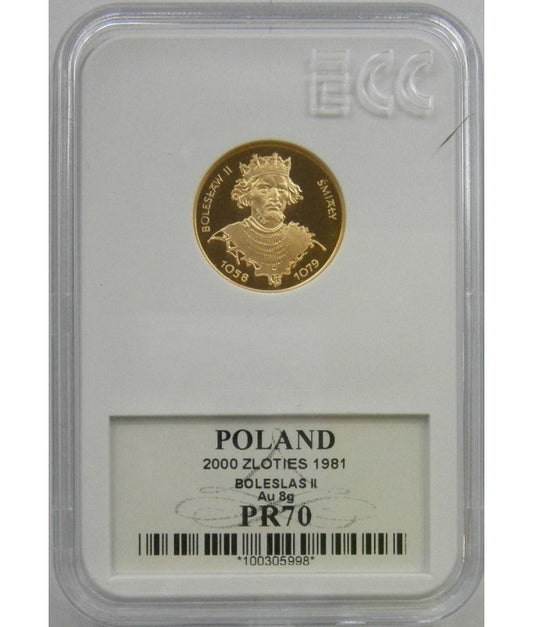 2000 zł Bolesław II Śmiały 1981 GCN PR70