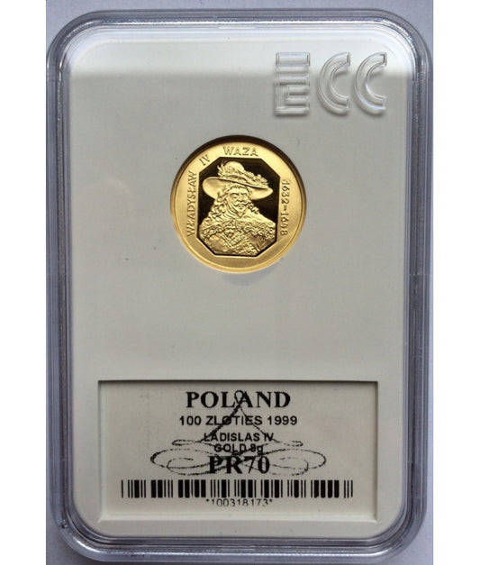 100 zł Władysław IV Waza 1999 GCN PR70