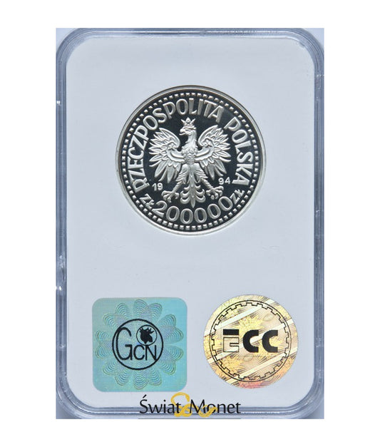 200 000 zł 75 lat związku inwalidów 1993 GCN PR70 1