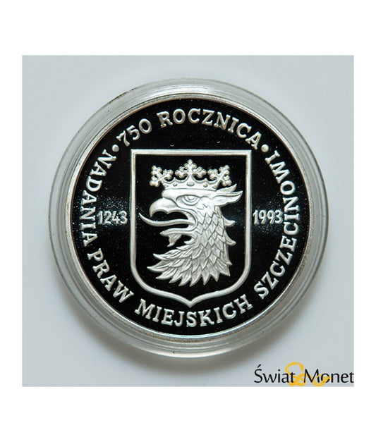 200 000 zł 1993 Nadanie praw miejskich Szczecinowi