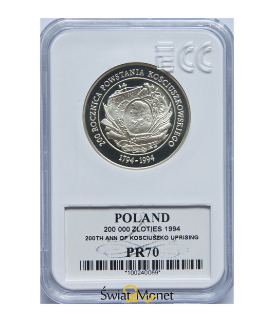200 000 zł Powstanie Kościuszkowskie 1994 GCN PR70