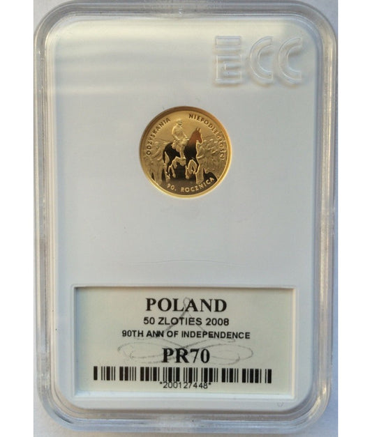 50 zł Odzyskanie niepodległości 2008 GCN PR70