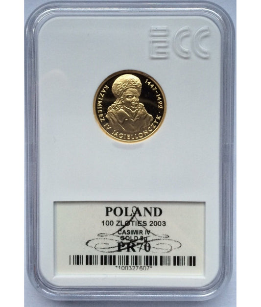 100 zł Kazimierz IV Jagiellończyk 2003 GCN PR70