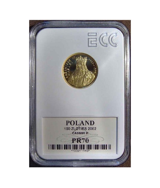 100 zł Kazimierz III Wielki 2001 GCN PR70