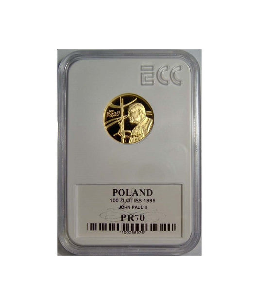 100 zł Papież Pielgrzym 1999 GCN PR70