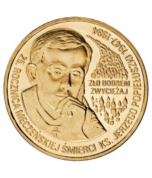 2 zł 25. rocznica męczeńskiej śmierci księdza Jerzego Popiełuszki 2009