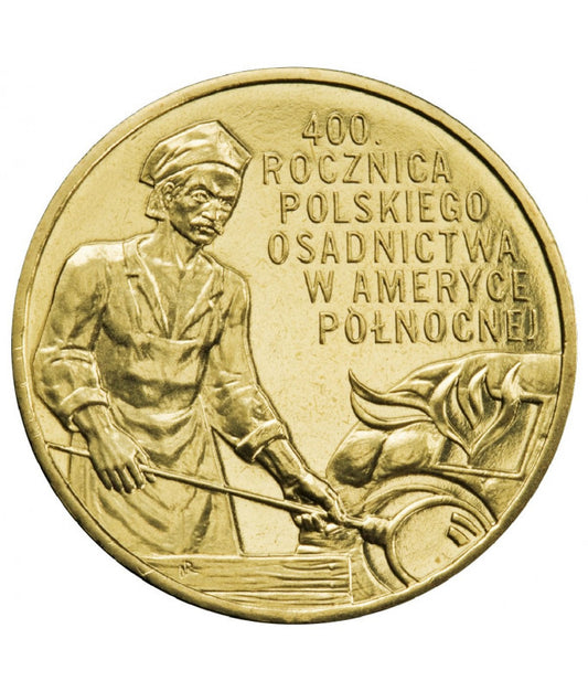 2 zł 400. rocznica polskiego osadnictwa w Ameryce Północnej 2008