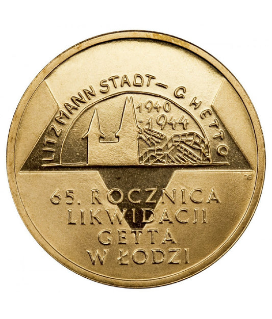 2 zł 65. rocznica likwidacji getta w Łodzi 2009