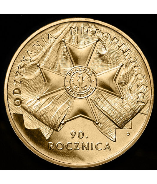 2 zł 90. rocznica odzyskania niepodległości 2008