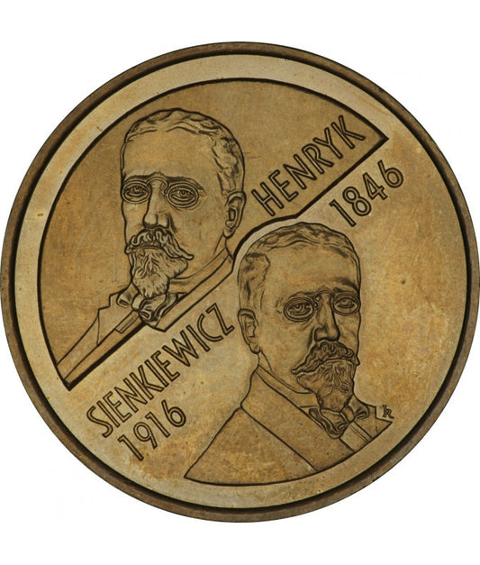 2 zł Henryk Sienkiewicz 1996 Moneta Okolicznościowa