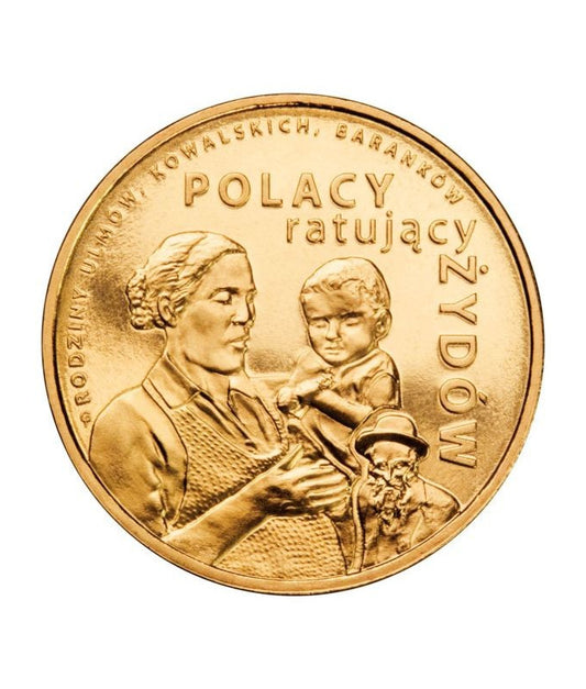 2 zł Polacy ratujący Żydów – rodzina Ulmów, Kowalskich, Baranków 2012