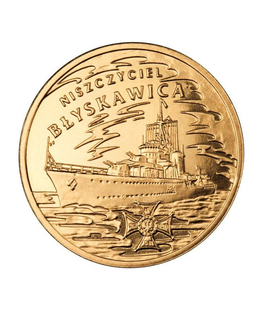 2 zł Polskie okręty Niszczyciel Błyskawica 2012