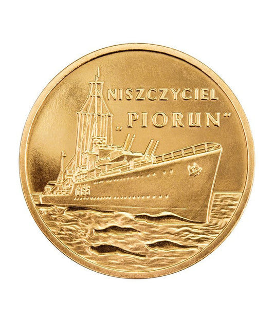 2 zł Polskie okręty Niszczyciel Piorun 2012