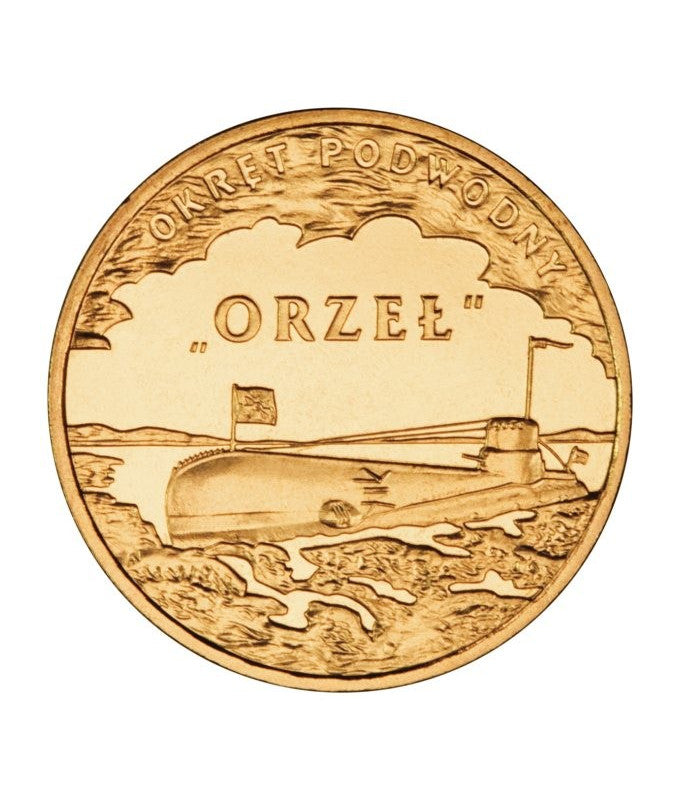 2 zł Polskie okręty Okręt podwodny Orzeł 2012