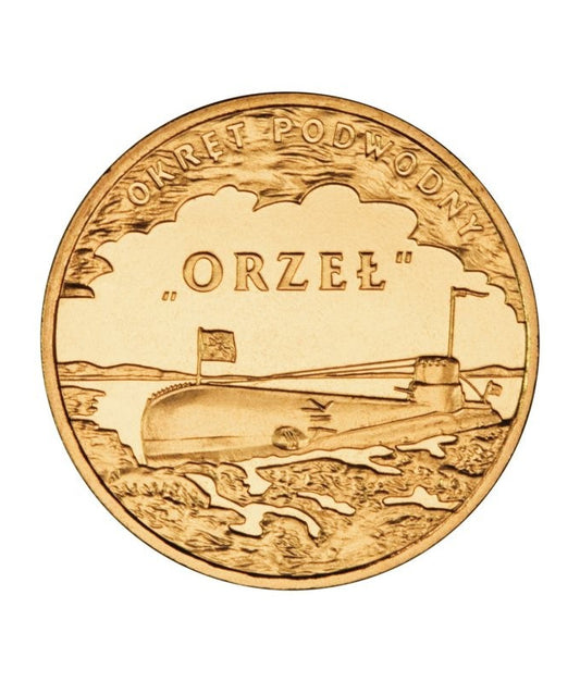 2 zł Polskie okręty Okręt podwodny Orzeł 2012