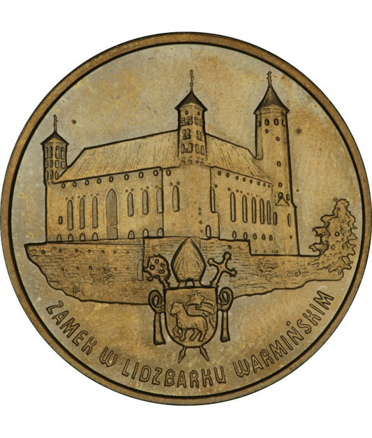 2 zł zamek w Lidzbarku Warmińskim