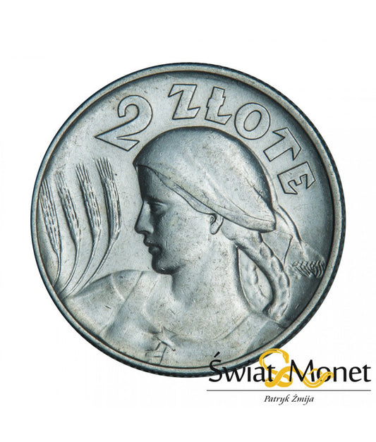 2 zł żniwiarka 1925 z kropką st. -I