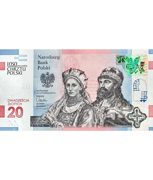 20 zł 1050. rocznica Chrztu Polski 2016