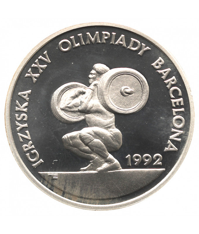 200 000 zł Igrzyska Olimpijskie Barcelona - ciężarowiec - 1991