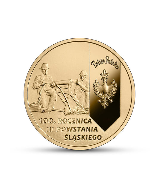 200 zł 100. rocznica III Powstania Śląskiego - złota moneta kolekcjonerska