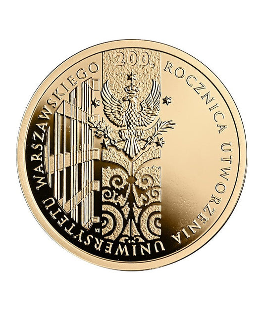 200 zł  200. rocznica utworzenia Uniwersytetu Warszawskiego 2016