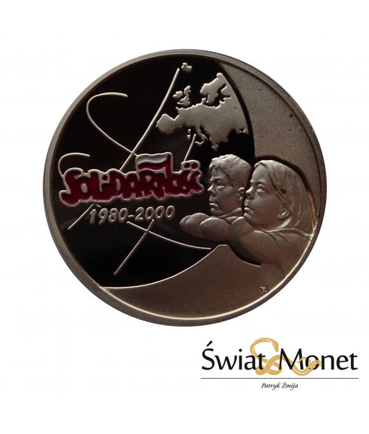 200 zł Solidarność emalia 2000