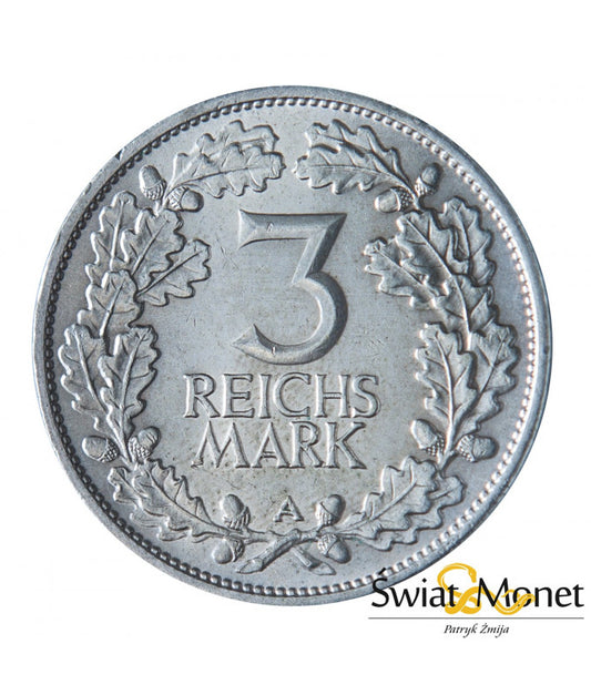 3 marki 1925 A Rheinlande st. I Weimar  Niemcy (3)