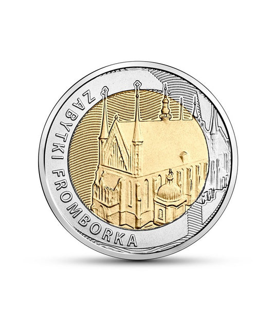 5 zł Zabytki Fromborka 2019 Moneta Okolicznościowa